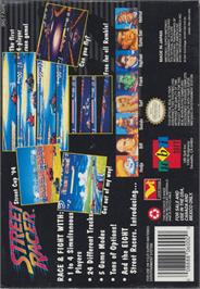 Box back cover for Street Racer on the Nintendo SNES.
