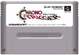 Cartridge artwork for Chrono Trigger on the Nintendo SNES.
