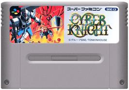 Cartridge artwork for Cyber Knight on the Nintendo SNES.