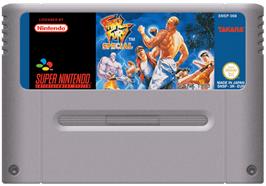 Cartridge artwork for Fatal Fury Special on the Nintendo SNES.