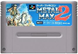 Cartridge artwork for Metal Max 2 on the Nintendo SNES.