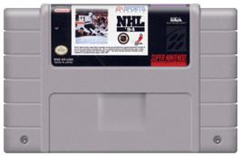 Cartridge artwork for NHL '94 on the Nintendo SNES.
