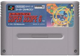 Cartridge artwork for Super Scope 6 on the Nintendo SNES.