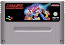 Cartridge artwork for Tetris 2 on the Nintendo SNES.