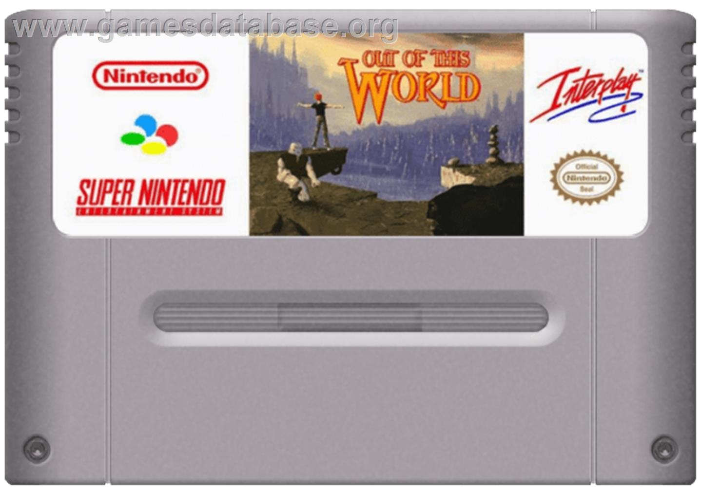 Another World - Nintendo SNES - Artwork - Cartridge