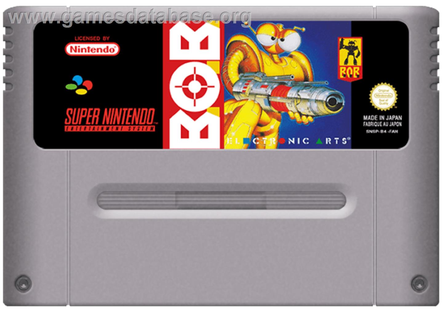 B.O.B. - Nintendo SNES - Artwork - Cartridge