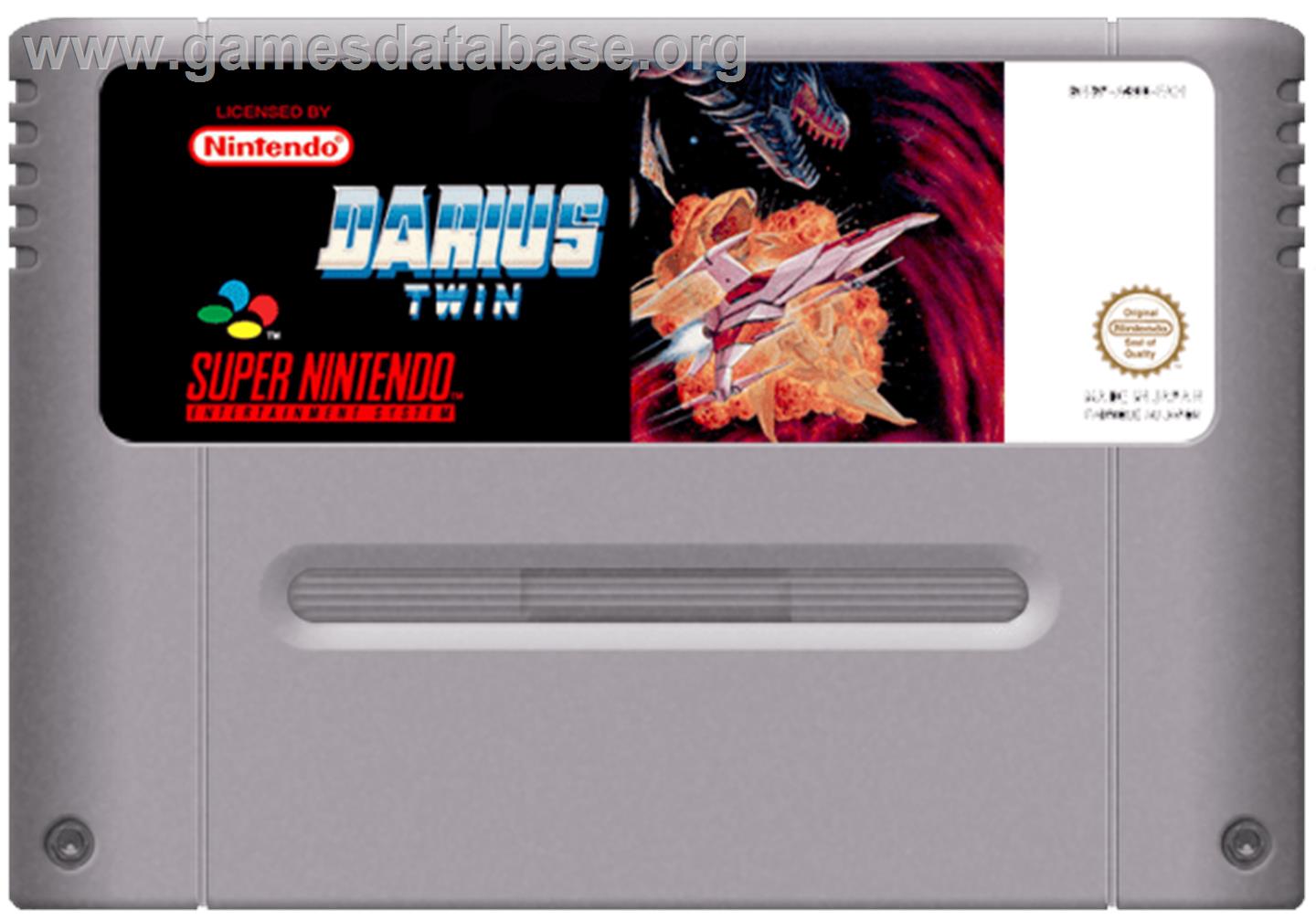 Darius Twin - Nintendo SNES - Artwork - Cartridge