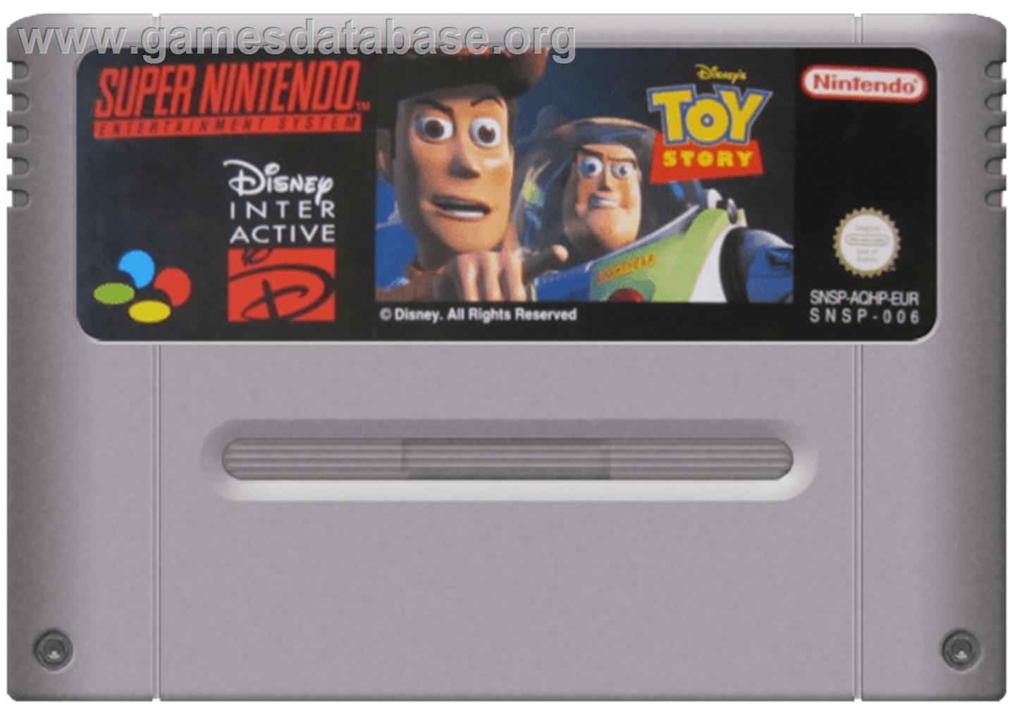 Disney's Toy Story - Nintendo SNES - Artwork - Cartridge