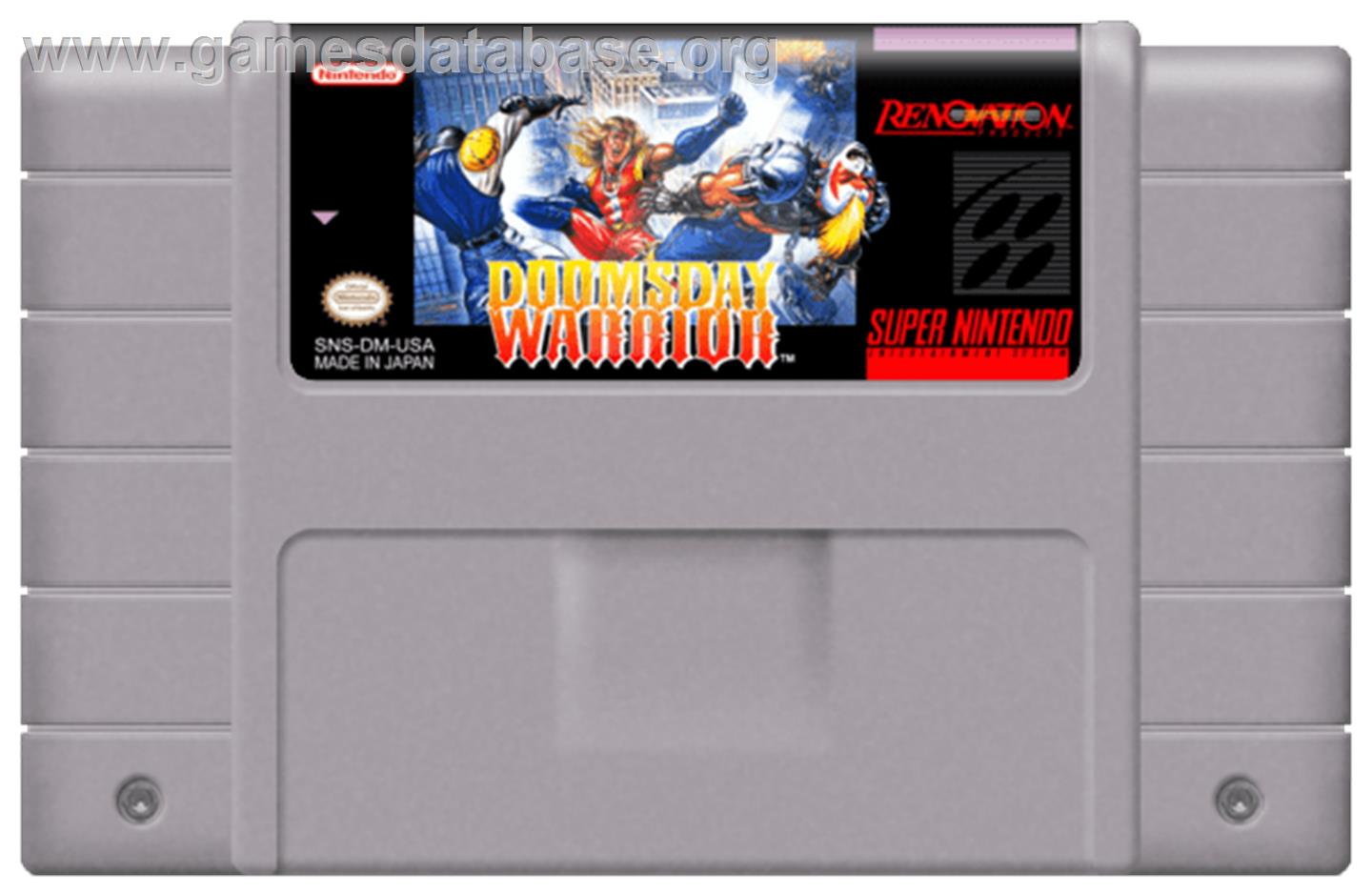 Doomsday Warrior - Nintendo SNES - Artwork - Cartridge