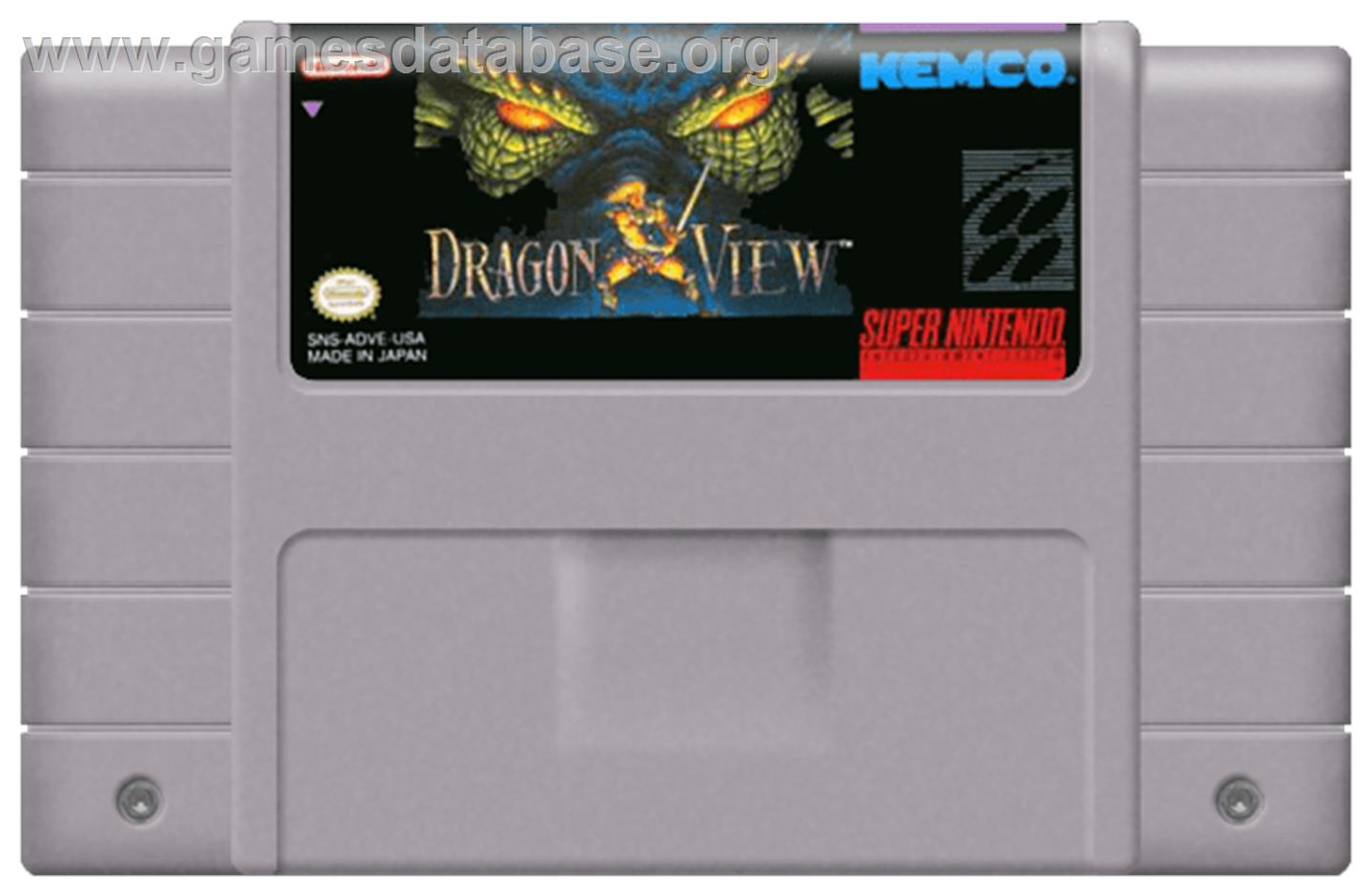 Dragon View - Nintendo SNES - Artwork - Cartridge