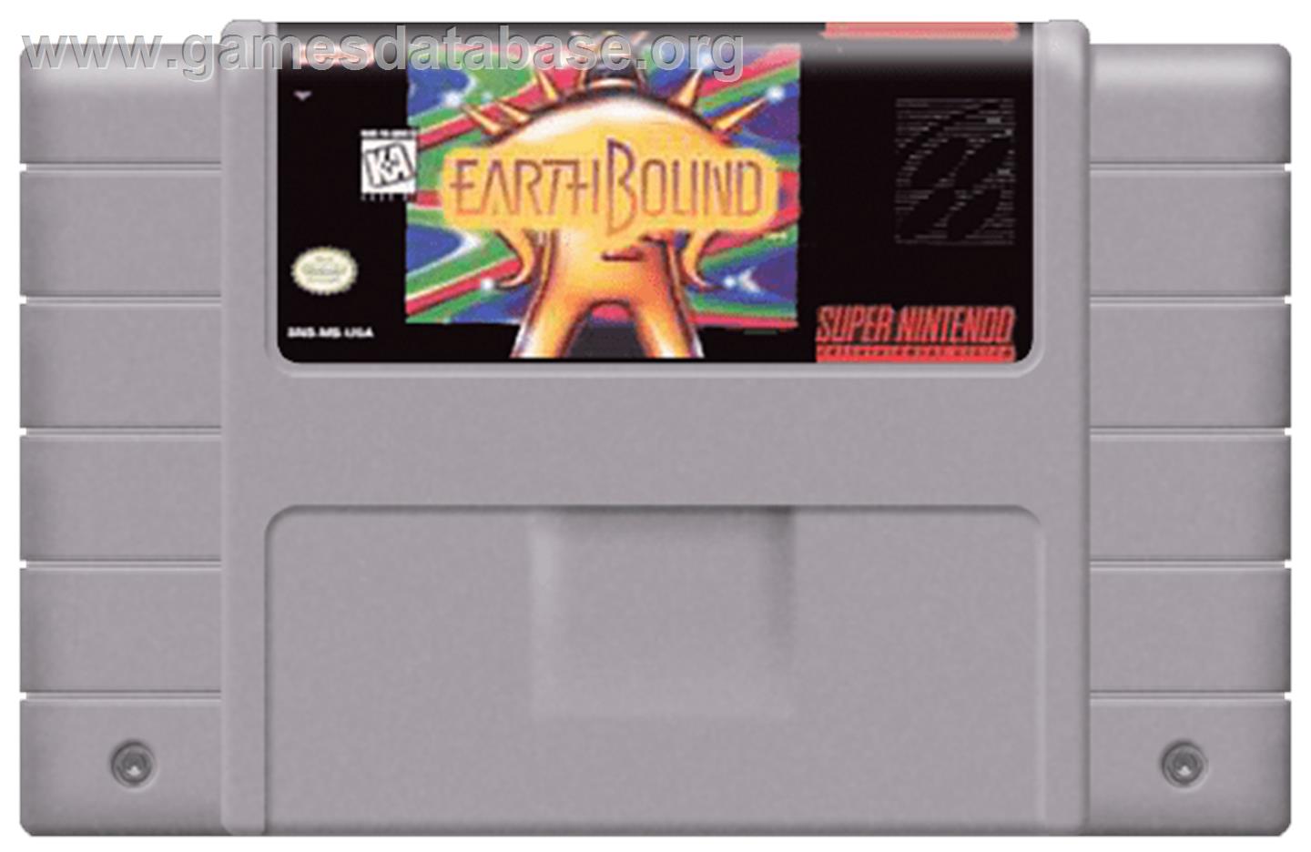 EarthBound - Nintendo SNES - Artwork - Cartridge