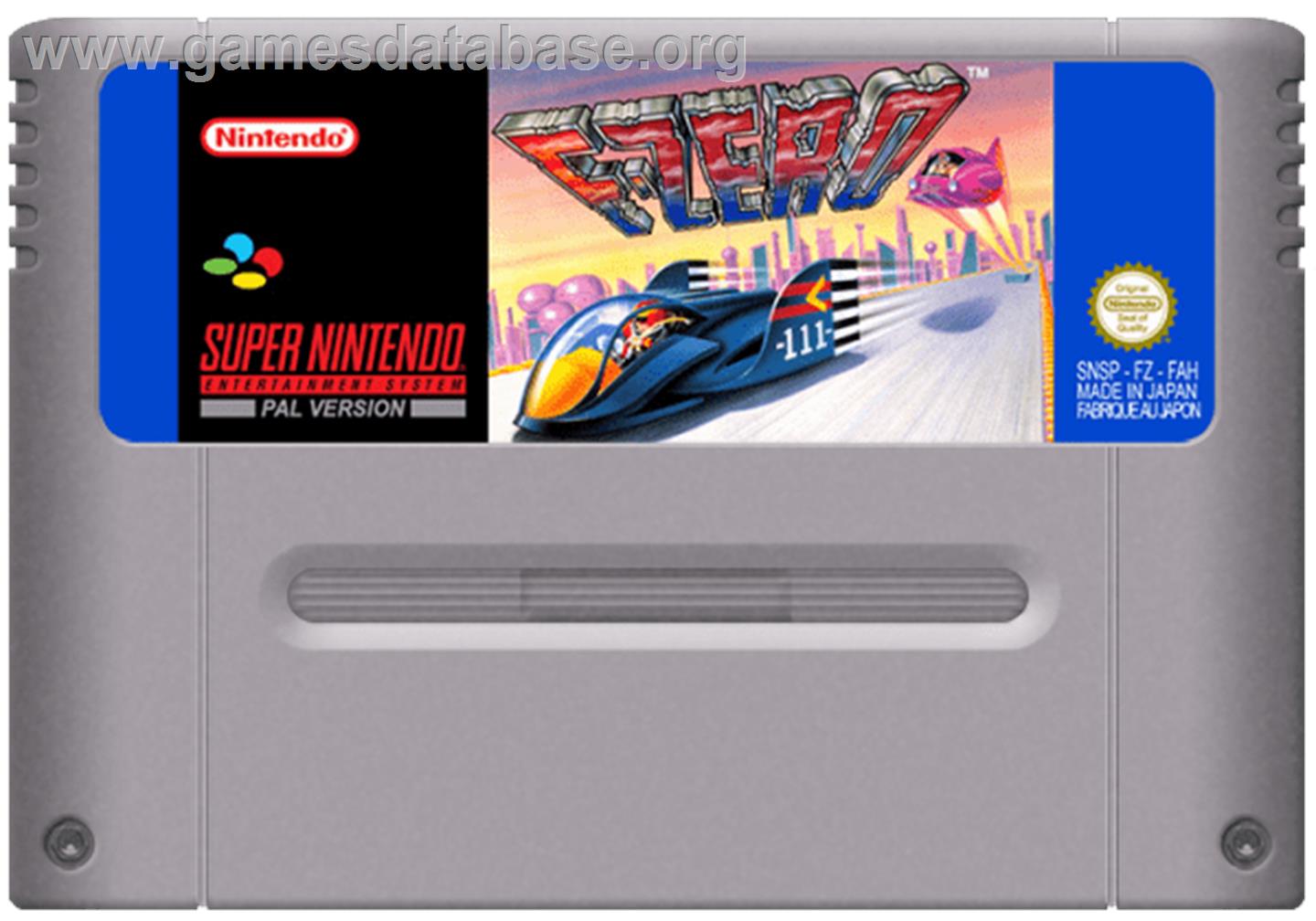 F-Zero - Nintendo SNES - Artwork - Cartridge