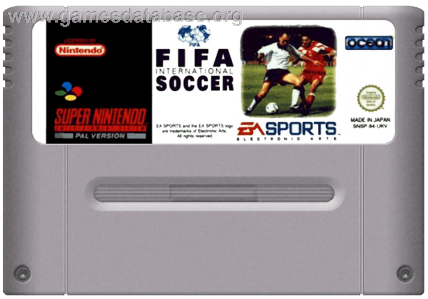 FIFA International Soccer - Nintendo SNES - Artwork - Cartridge