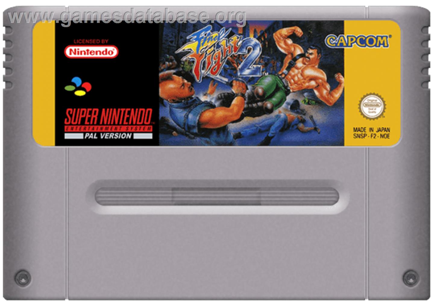 Final Fight 2 - Nintendo SNES - Artwork - Cartridge