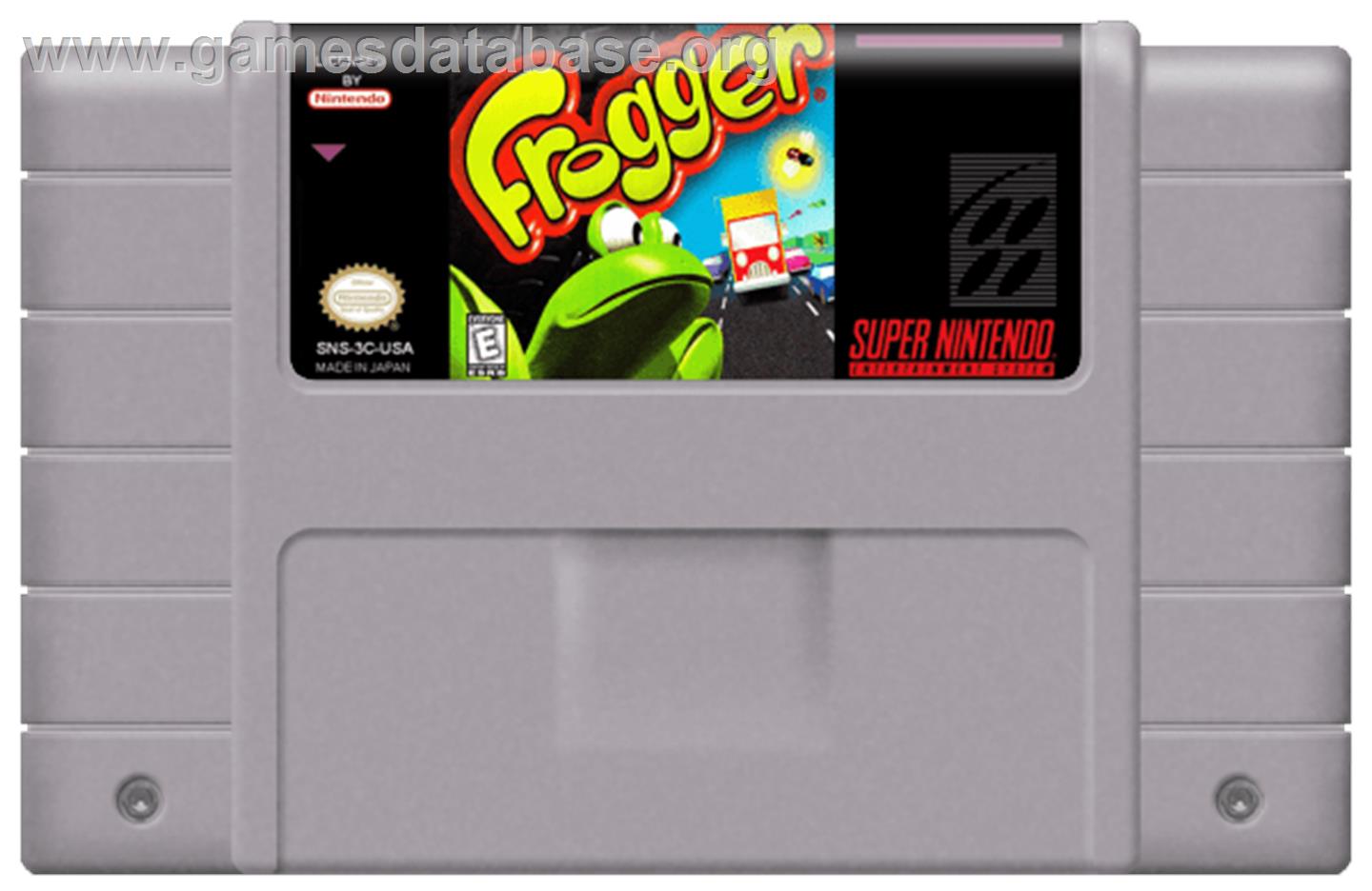 Frogger - Nintendo SNES - Artwork - Cartridge