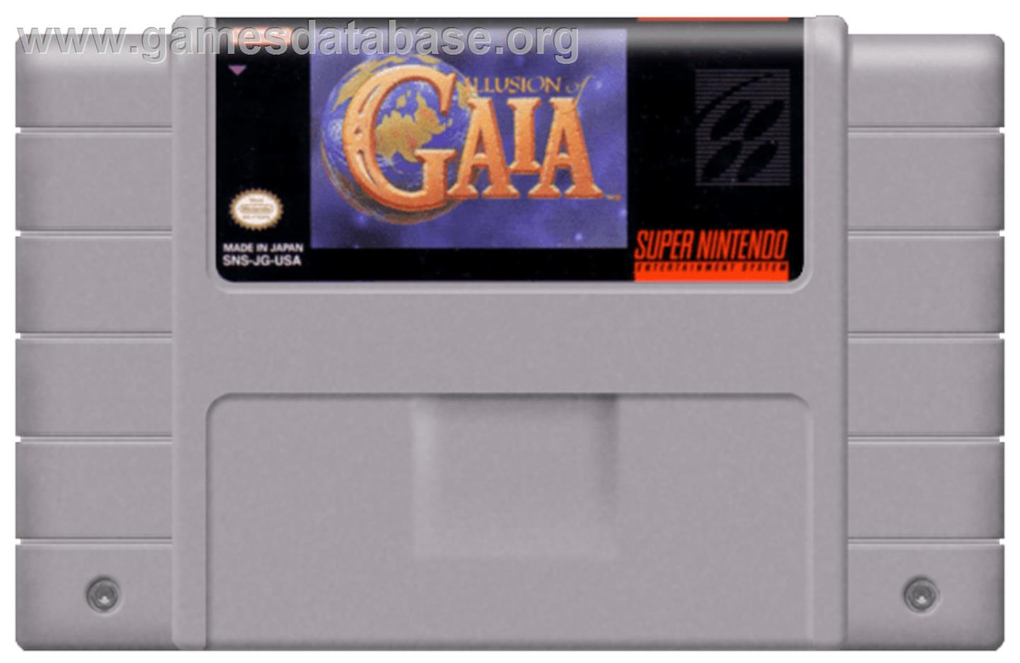Illusion of Gaia - Nintendo SNES - Artwork - Cartridge