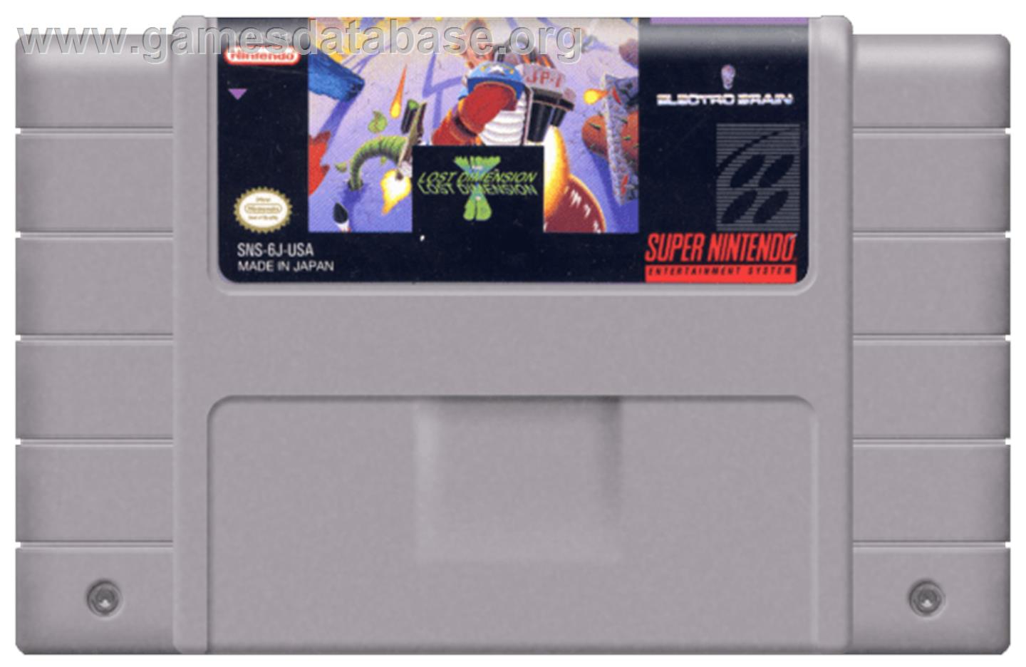 Jim Power: The Lost Dimension in 3D - Nintendo SNES - Artwork - Cartridge