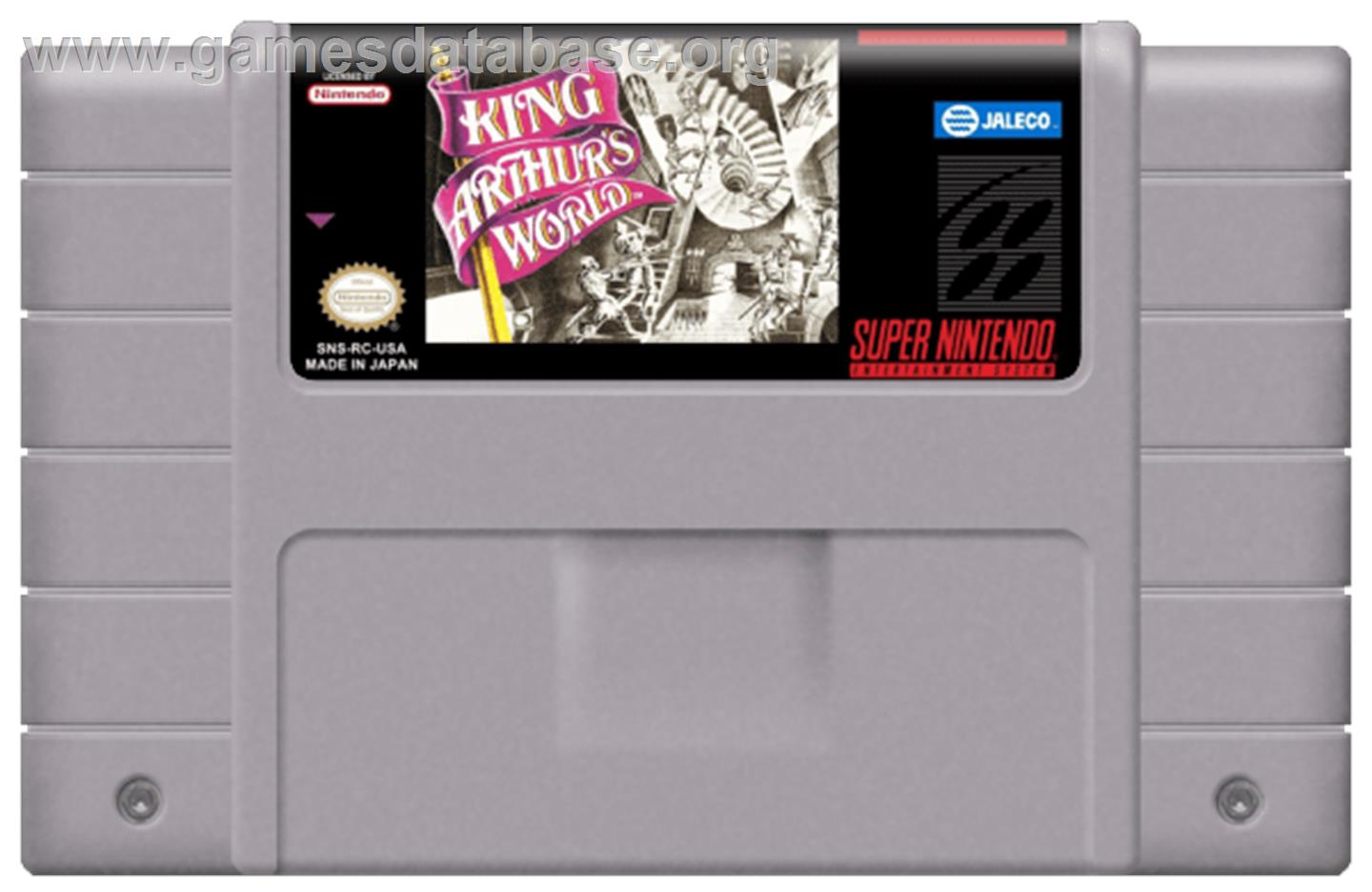 King Arthur's World - Nintendo SNES - Artwork - Cartridge