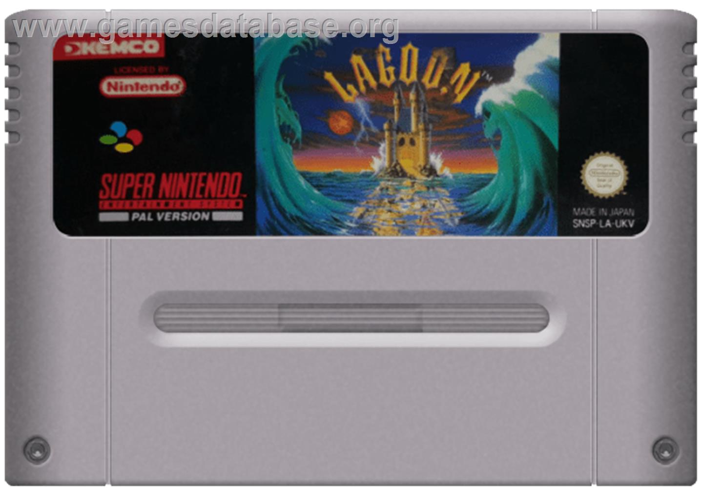 Lagoon - Nintendo SNES - Artwork - Cartridge