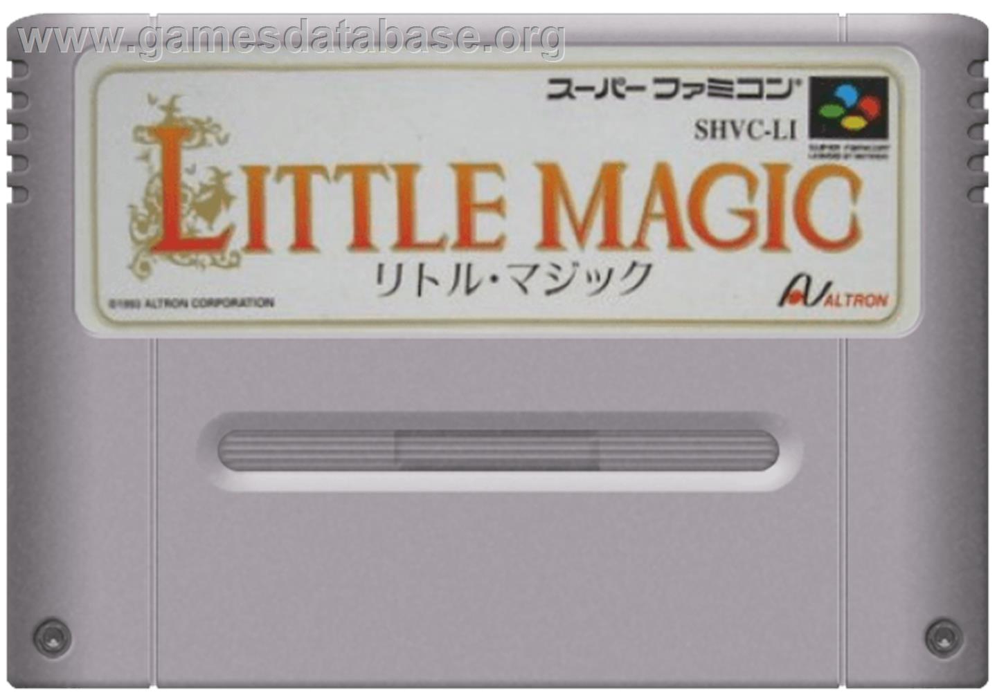 Little Magic - Nintendo SNES - Artwork - Cartridge
