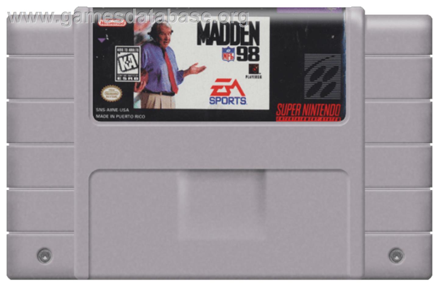 Madden NFL '97 - Nintendo SNES - Artwork - Cartridge