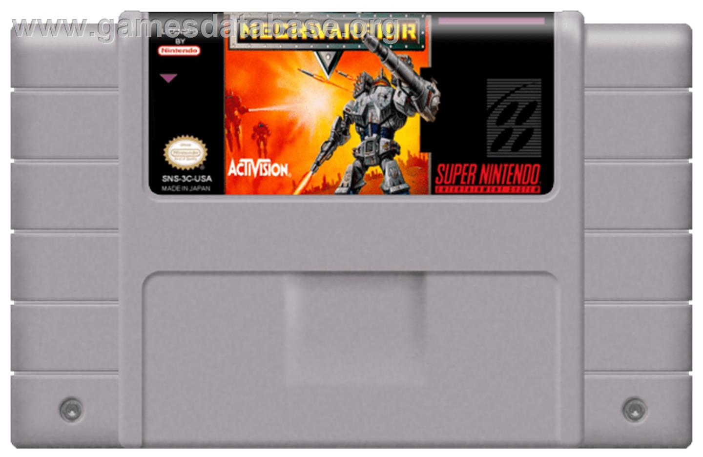 MechWarrior - Nintendo SNES - Artwork - Cartridge