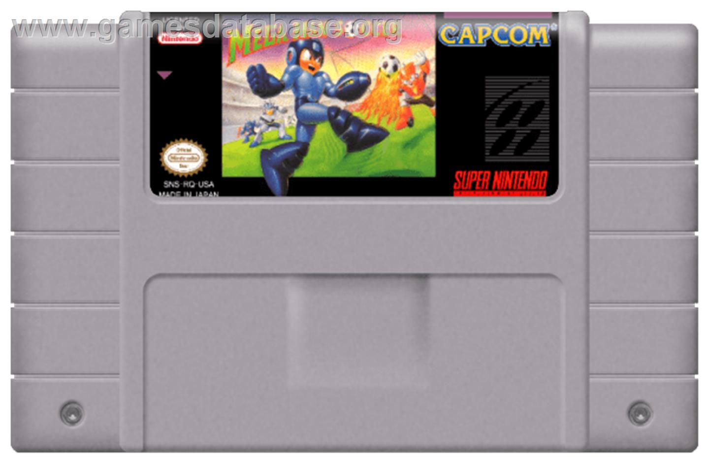 Mega Man Soccer - Nintendo SNES - Artwork - Cartridge