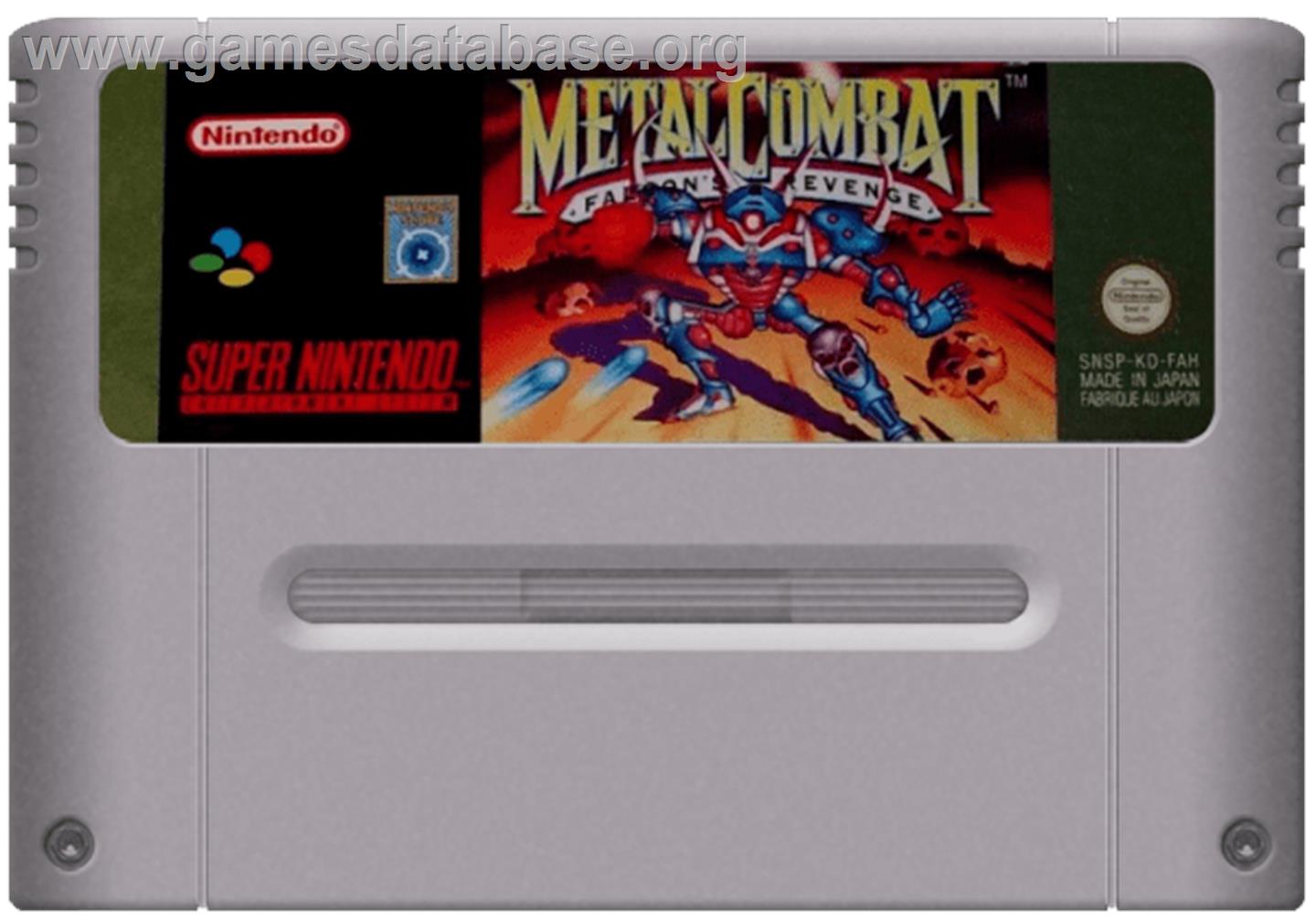 Metal Combat: Falcon's Revenge - Nintendo SNES - Artwork - Cartridge