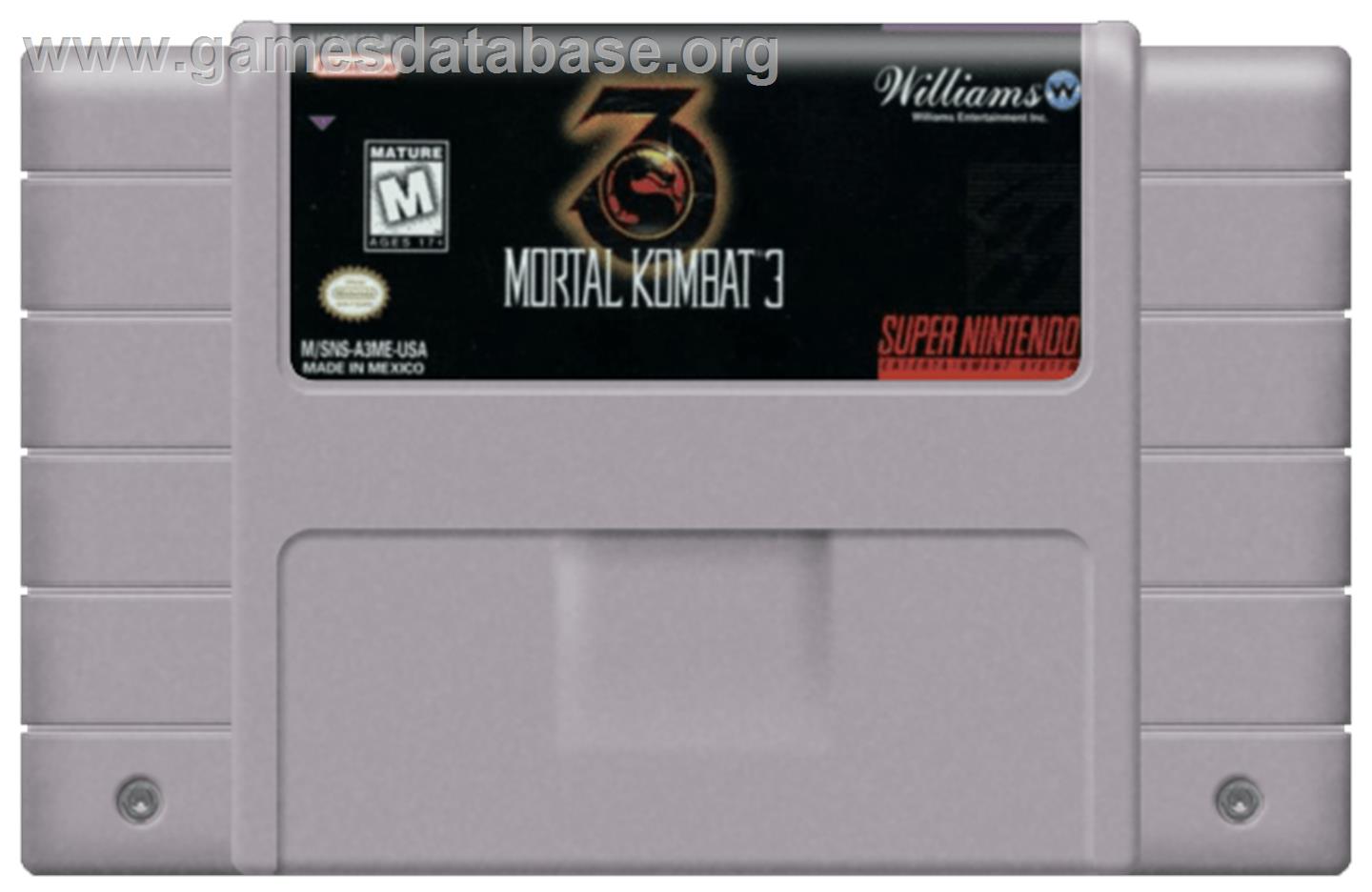 Mortal Kombat 3 - Nintendo SNES - Artwork - Cartridge
