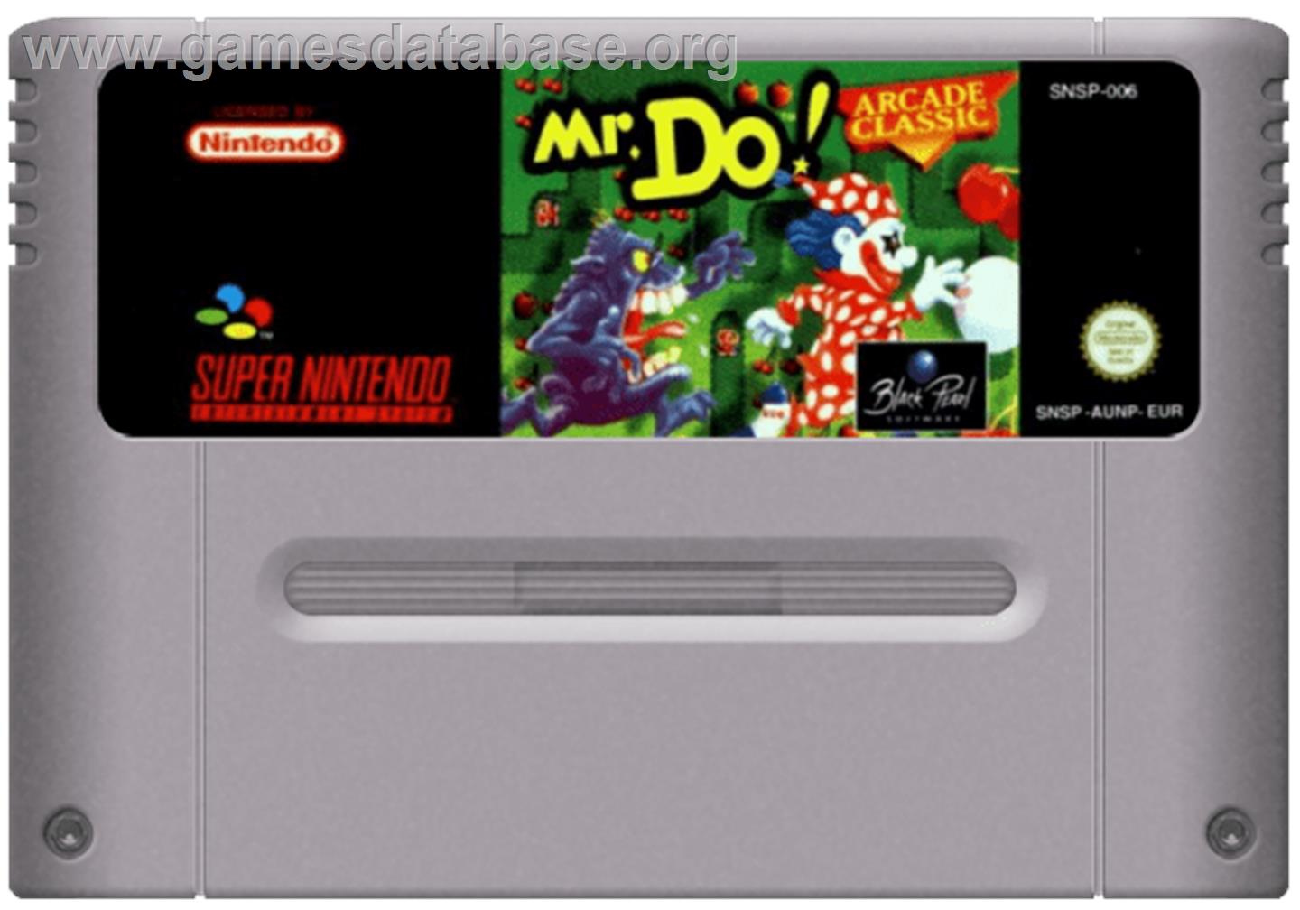 Mr. Do! - Nintendo SNES - Artwork - Cartridge
