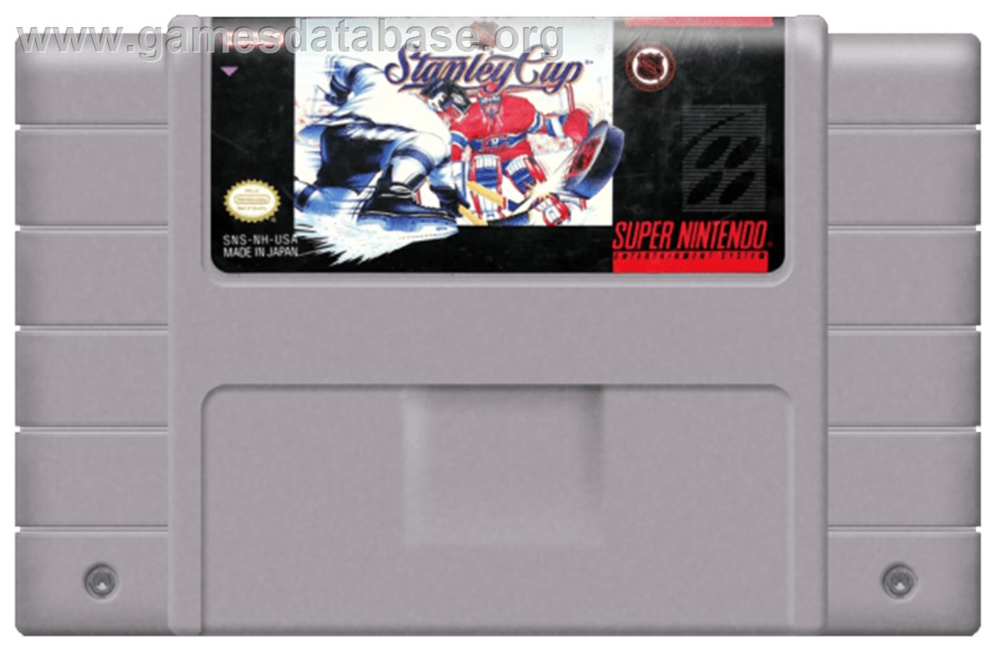 NHL Stanley Cup - Nintendo SNES - Artwork - Cartridge