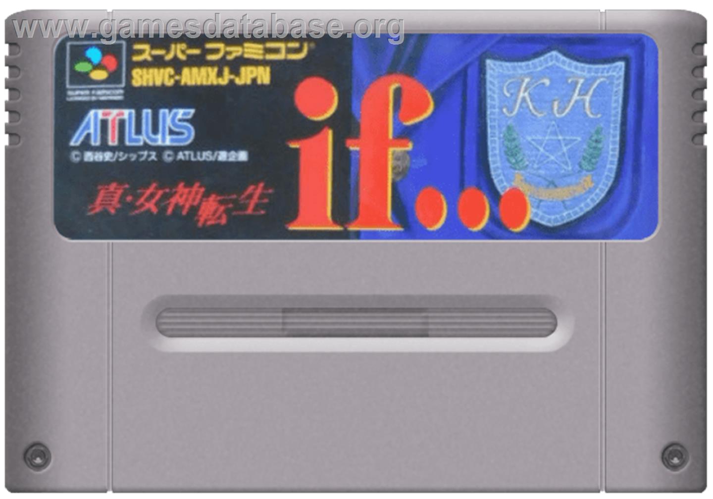 Shin Megami Tensei If... - Nintendo SNES - Artwork - Cartridge
