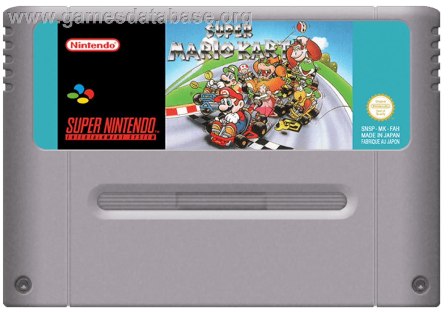 Super Mario Kart - Nintendo SNES - Artwork - Cartridge