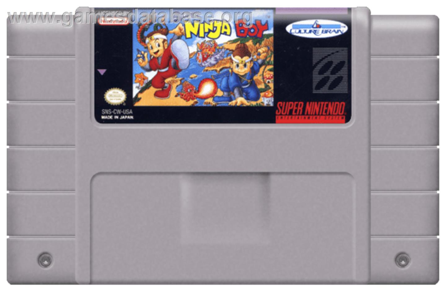 Super Ninja Boy - Nintendo SNES - Artwork - Cartridge