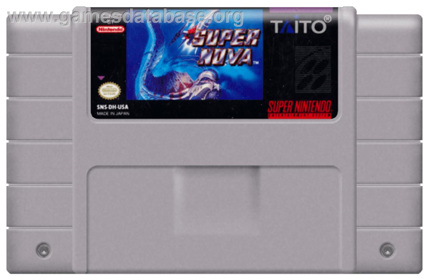 Super Nova - Nintendo SNES - Artwork - Cartridge