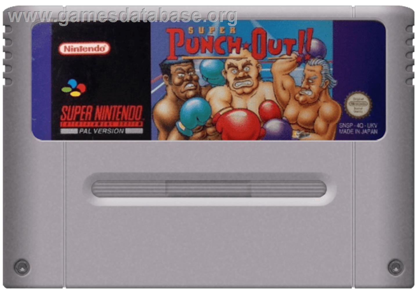 Super Punch-Out!! - Nintendo SNES - Artwork - Cartridge
