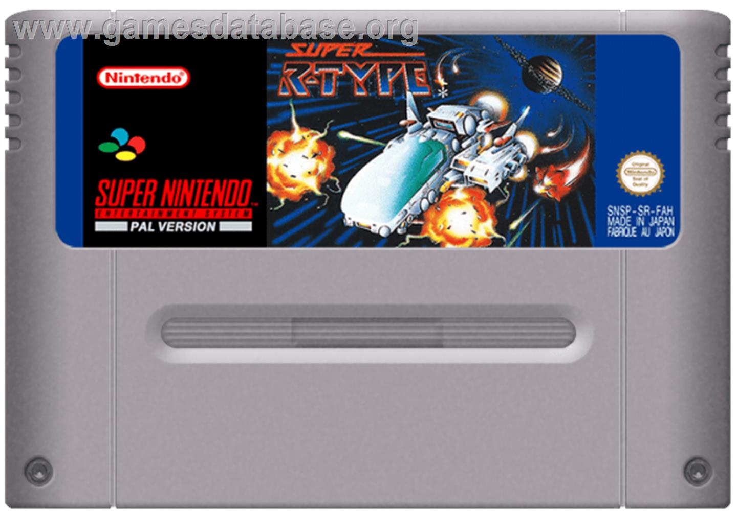 Super R-Type - Nintendo SNES - Artwork - Cartridge