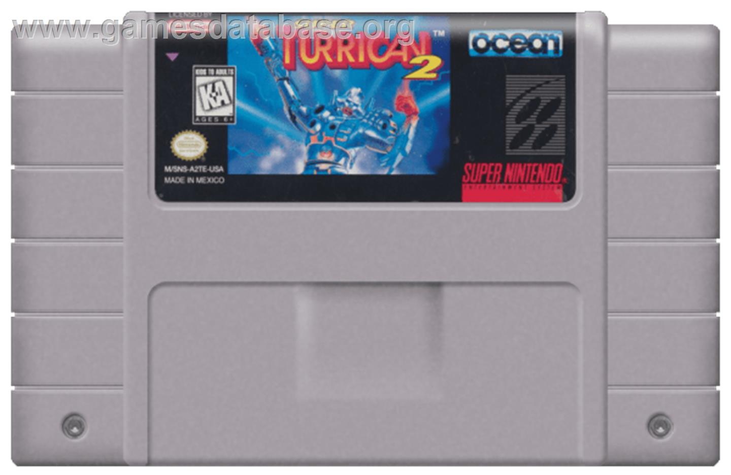 Super Turrican 2 - Nintendo SNES - Artwork - Cartridge