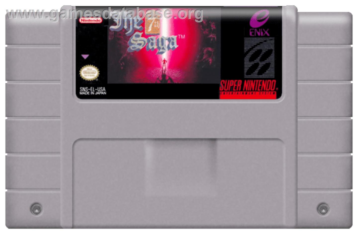 The 7th Saga - Nintendo SNES - Artwork - Cartridge