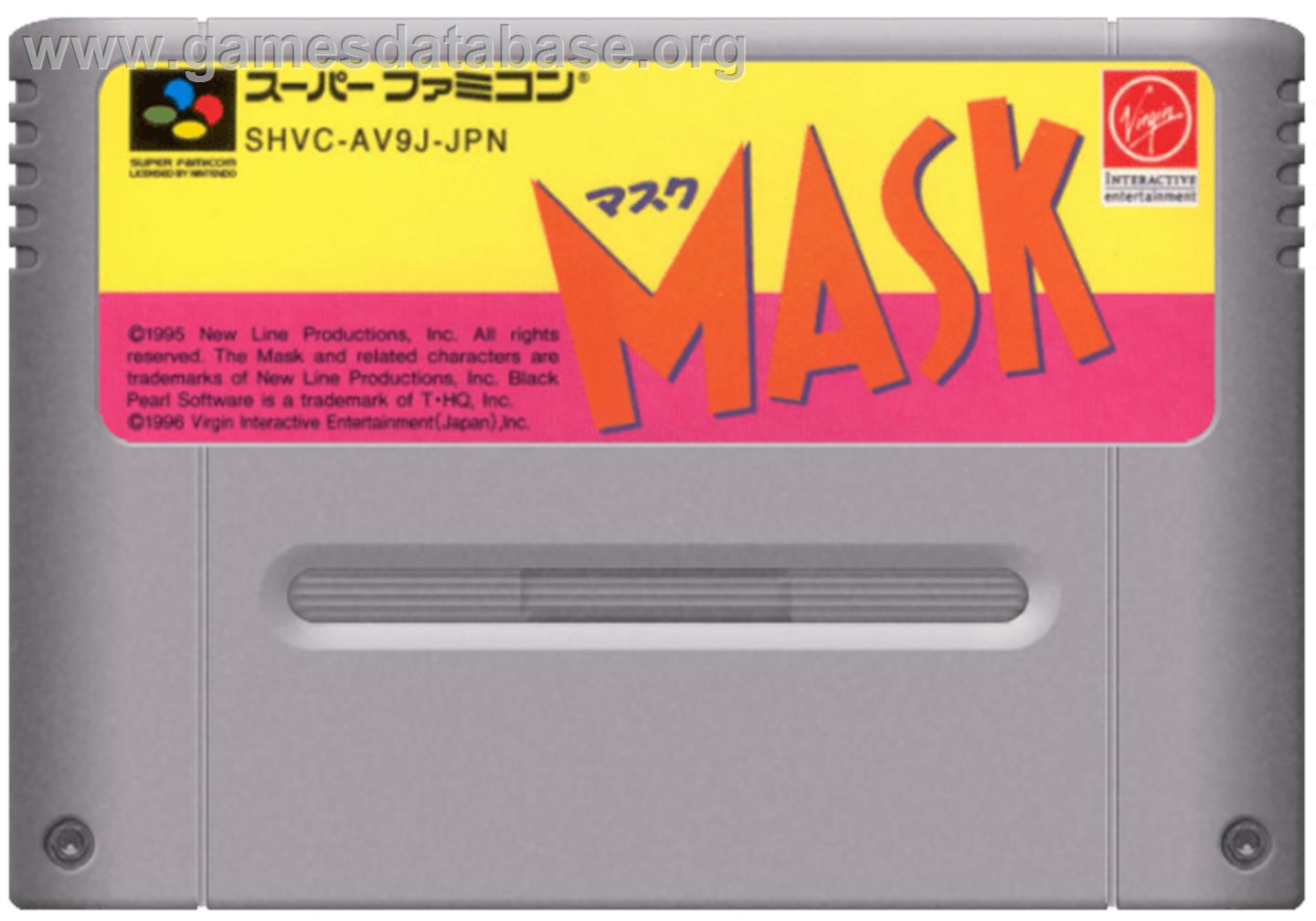The Mask - Nintendo SNES - Artwork - Cartridge