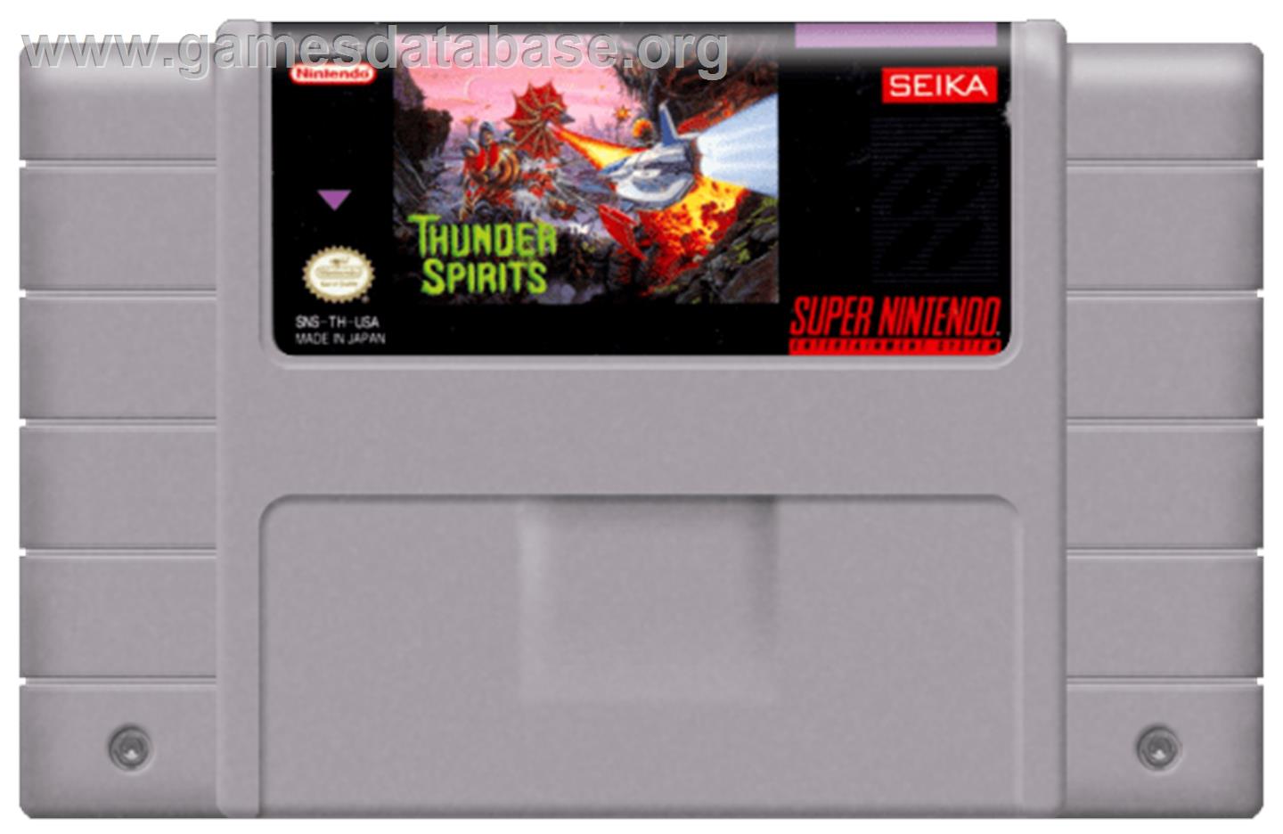 Thunder Spirits - Nintendo SNES - Artwork - Cartridge