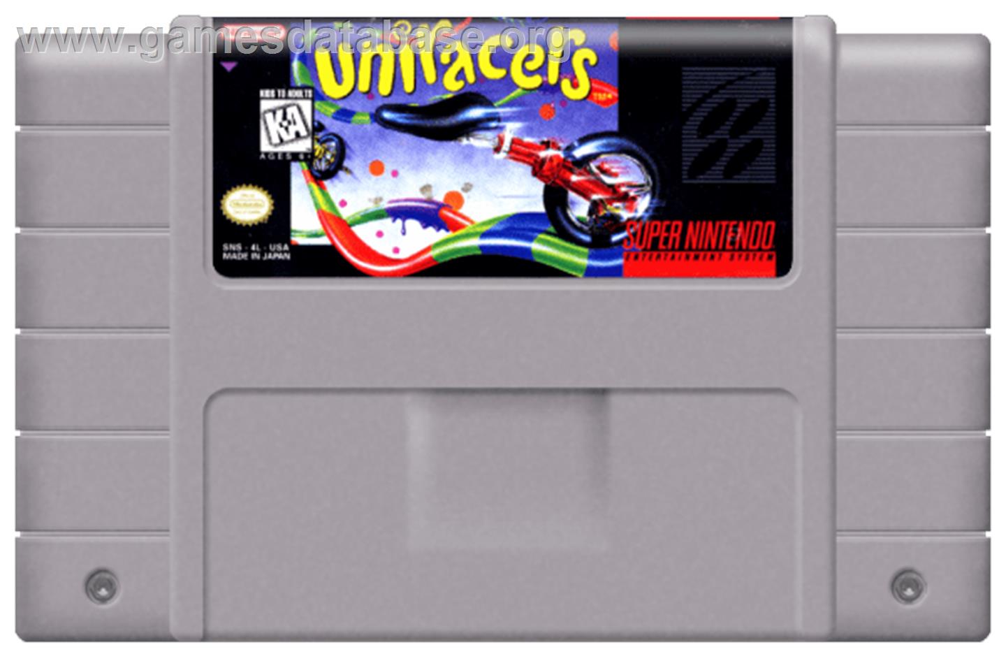 Uniracers - Nintendo SNES - Artwork - Cartridge