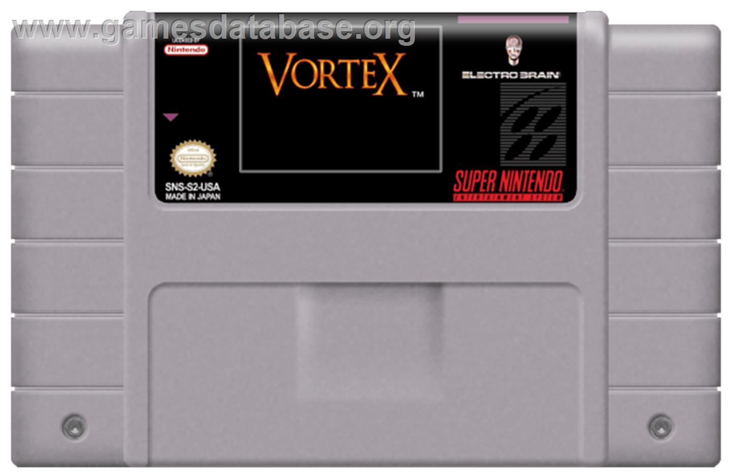 Vortex - Nintendo SNES - Artwork - Cartridge