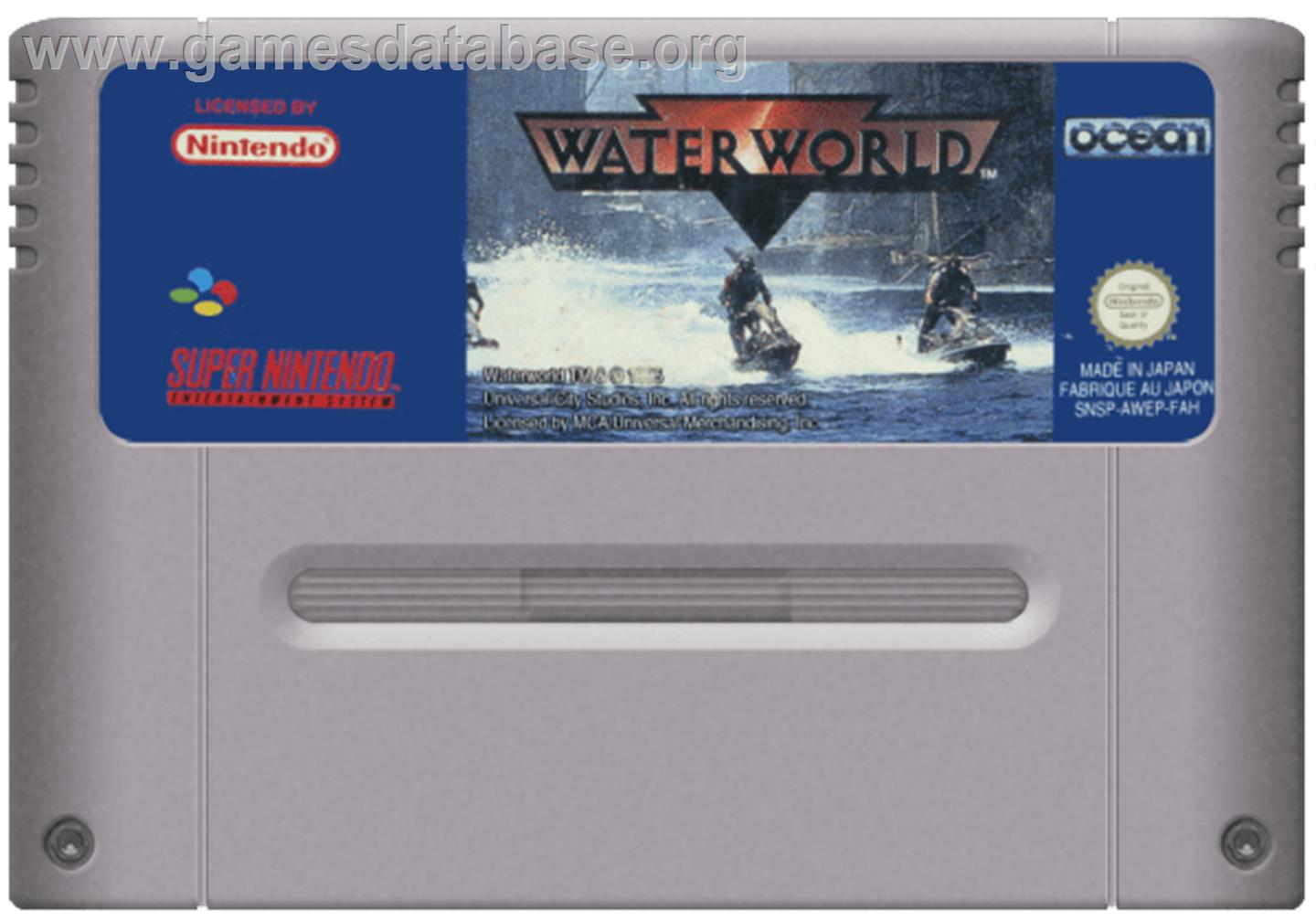 Waterworld - Nintendo SNES - Artwork - Cartridge