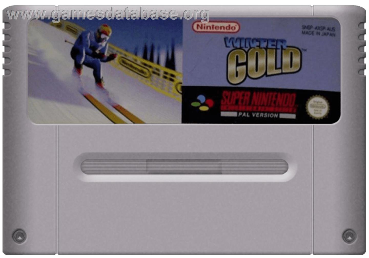 Winter Gold - Nintendo SNES - Artwork - Cartridge