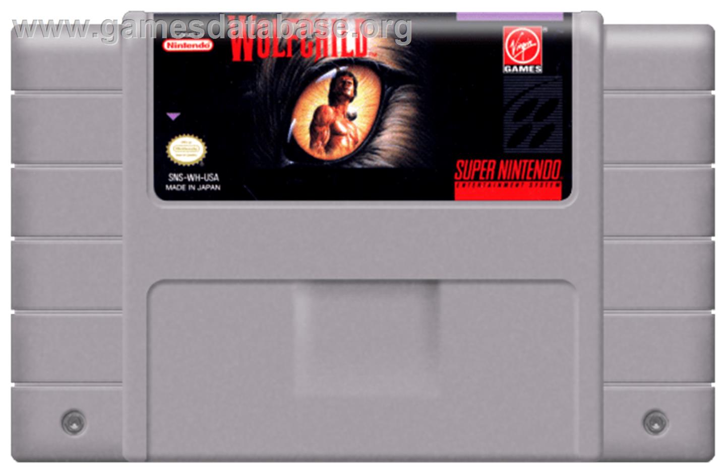 Wolfchild - Nintendo SNES - Artwork - Cartridge
