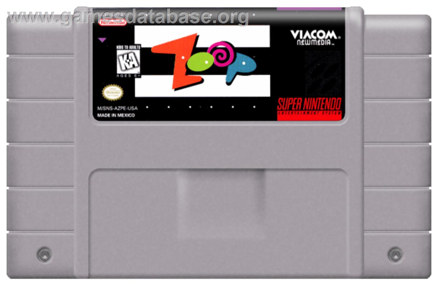 Zoop - Nintendo SNES - Artwork - Cartridge