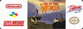 Top of cartridge artwork for Another World on the Nintendo SNES.