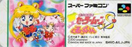 Top of cartridge artwork for Bishoujo Senshi Sailor Moon S: Kurukkurin on the Nintendo SNES.