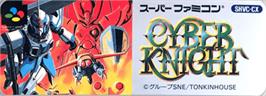 Top of cartridge artwork for Cyber Knight on the Nintendo SNES.